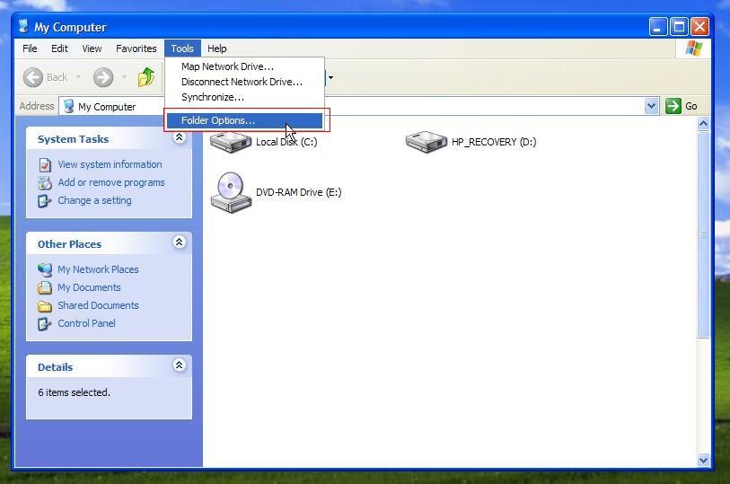 comment trouver dossier cache
