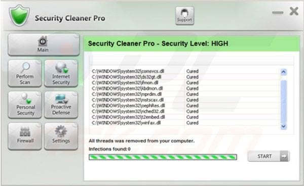 étape de suppression 4 de Security Cleaner Pro 