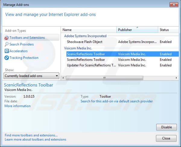 Suppression des extensions reliées à allmyweb.com dans Internet Explorer 