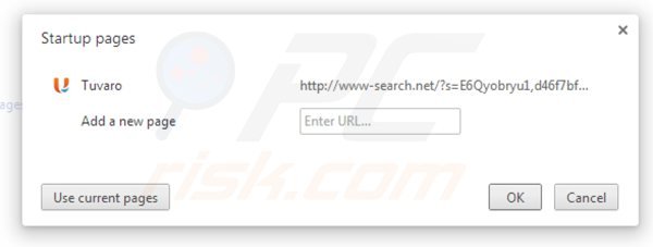 Suppression de la page d'accueil de www-search.net dans Google Chrome 