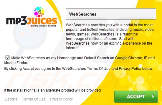 websearch.fixsearch.info browser hijacker installer