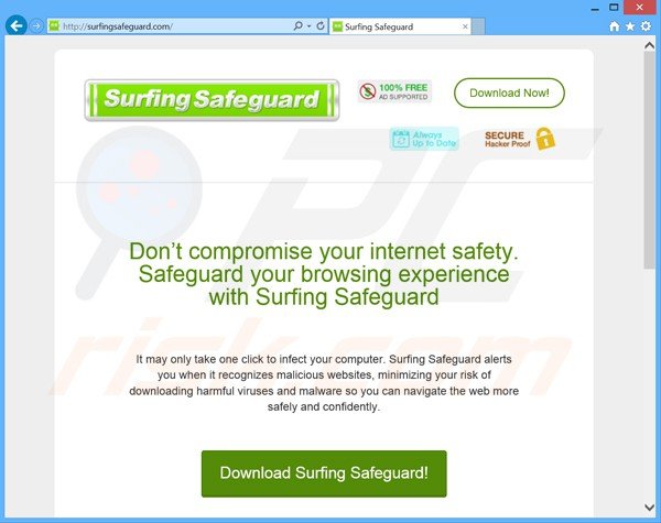 Logiciel de publicité surfing safeguard 