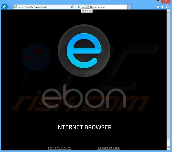 Logiciel de publicité ebon browser 