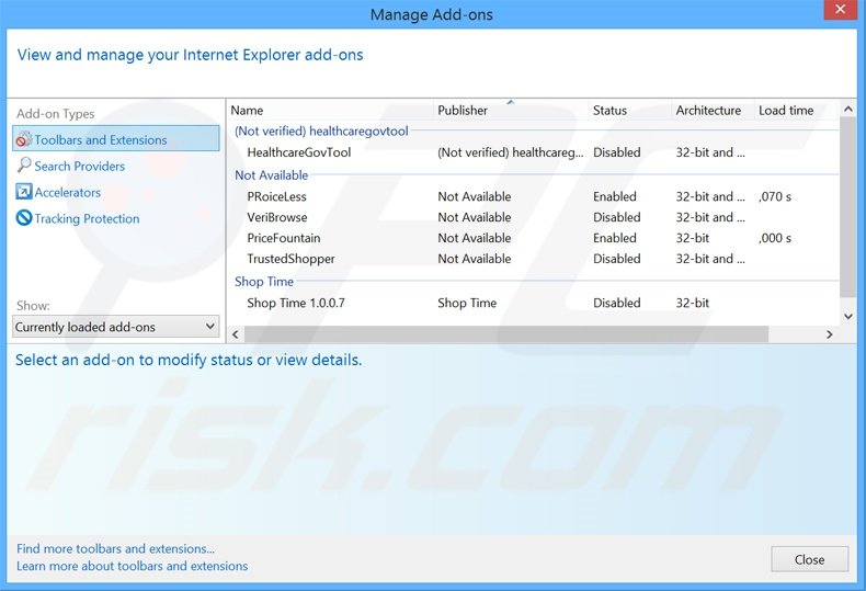 Suppression des publicités EpsanDrive dans Internet Explorer étape 2