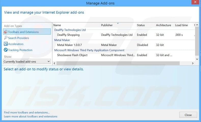 Suppression des publicités Open Download Manager dans Internet Explorer étape 2