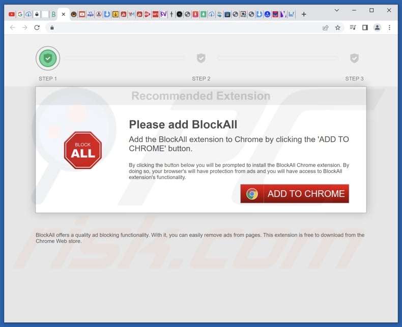 BlockAll - bloquer les publicités publicitaires faisant la promotion du site Web 2