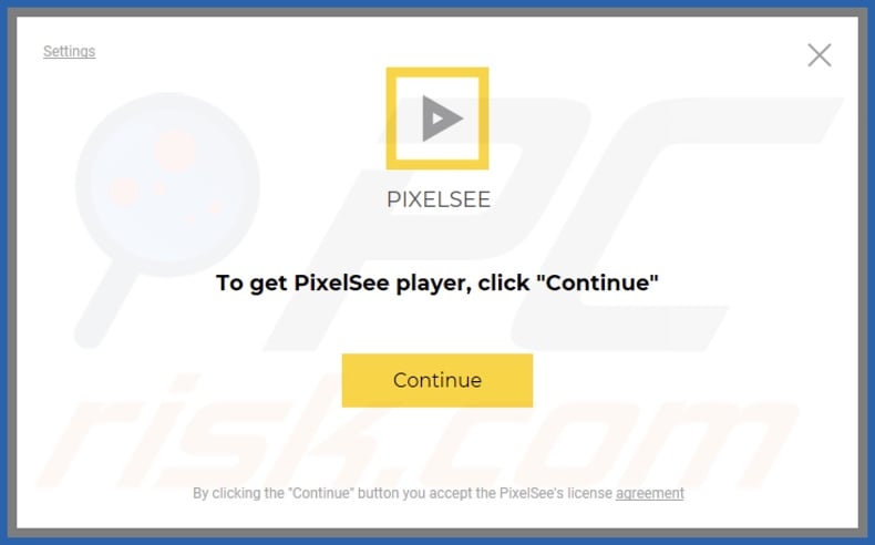 PixelSee PUA configuration de l'installation