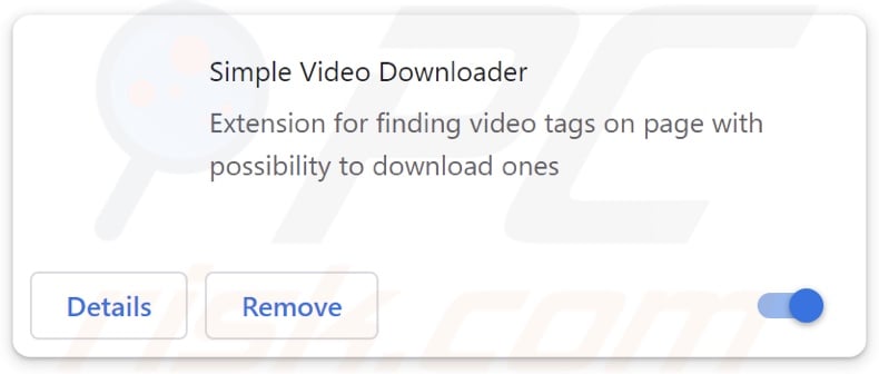 Simple Video Downloader publiciel extension