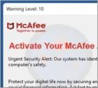 POP-UP Arnaque Activate Your McAfee Antivirus License