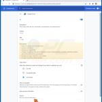 Détails de la fausse extension Google Docs