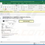 Document MS Excel malveillant distribué par courrier électronique MSC (exemple 5)
