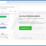 Site Web utilisé pour promouvoir le pirate de navigateur MyStreamsSearch (Chrome) 1