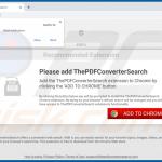 Site Web utilisé pour promouvoir le pirate de navigateur ThePDFConverterSearch