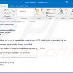 Courrier indésirable utilisé pour diffuser le malware Cobalt Strike qui injecte FickerStealer dans le système (échantillon 4)