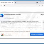 Flow adware faisant la promotion du site Web 2