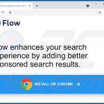 Flow adware faisant la promotion du site Web 1