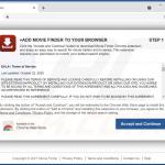 Site Web utilisé pour promouvoir le pirate de navigateur Movie Finder 2