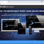 Site Web faisant la promotion de Secure Browser 1