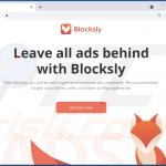 Site Web faisant la promotion de logiciels publicitaires Blockly (exemple 1)