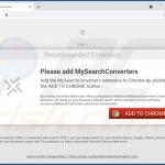 page de téléchargement trompeuse du pirate de navigateur mysearchconverters