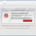Site Web utilisé pour promouvoir le pirate de navigateur SearchHDConverter 2