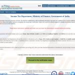 drinik malware faux site Web du département des impôts de l'inde page 1