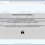 page officielle du logiciel publicitaire de téléchargement de streaming