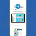 Fausse page faisant la promotion de l'application Telegram infectée par un cheval de Troie
