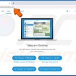telegram virus page de téléchargement trompeuse