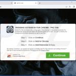 Site Web utilisé pour promouvoir Protab browser hijacker