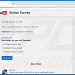 Dear YouTube user, Congratulations! scam first question