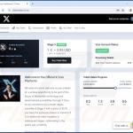 X Token Presale scam promu faux portefeuille de crypto-monnaie 1