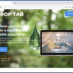 Site Web utilisé pour promouvoir le pirate de navigateur Drop Tab 1