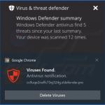 Annonce délivrée par la page web de la famille Defender 3