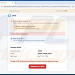 Cloud Account Scheduled For Deletion arnaque par e-mail exemple web 3