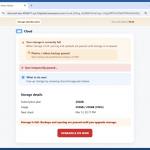 Cloud Storage Plan Has Been Paused arnaque par e-mail exemple web 3