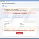 Photos & Documents Will Be Deleted arnaque par e-mail faux site 1