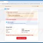 Fausse page d'avertissement cloud Cloud Subscription Paused (exemple 3)