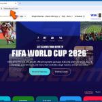 Site web frauduleux FIFA 2026 World Cup (exemple 5)