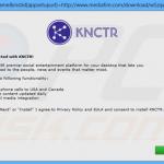 Installateur utilisé dans la distribution de KNCTR échantillon 1