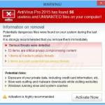 fausse alerte d'antivirus pro 2015 échantillon 5