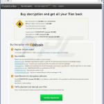 site web de Crypt0L0cker pour achter la décryption