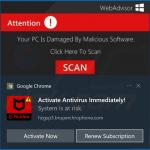 Spam de notification de navigateur délivré par un site douteux (exemple 3)