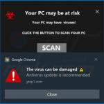 Spam de notification de navigateur délivré par un site douteux (exemple 2)