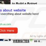 Logiciel de publicité Lights Off générant des publicités en ligne intrusives (échantillon 2)