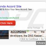 Navigateur Internet Décevant Tortuga générant des publicités intrusives (échantillon 1)