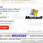eFast Browser générant des publicités pop-ups intrusives (échantillon 1)