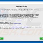 Configuration officielle de l'installation du logiciel de publicité Social2Search 