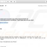 email distribuant le logiciel malveillant Emotet (exemple 3)