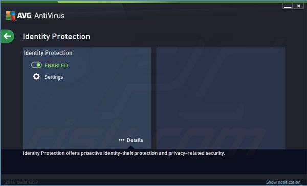 protection d'identité d'AVG Antivirus 2014 